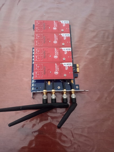 Imagem 4 de 7 de Placa Khomp Kgsm-40spx - 4 Módulos Gsm Pci E Pci-e(chipeira)