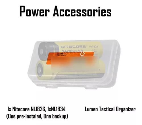 Nitecore Linterna EDC recargable MH11 USB-C, 1000 lúmenes con dos baterías  y organizador LumenTac