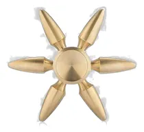 Comprar Diy 6 Bala Bronce R188 Mano Spinner Tri Fidget Edc Foco Dedo