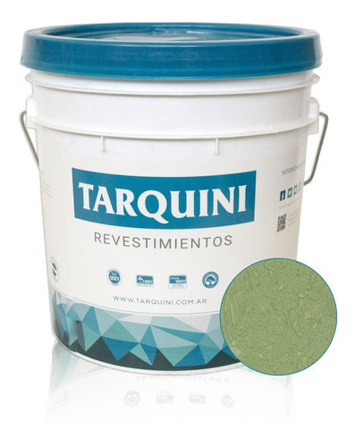 Revestimiento Acrilico Tarquini Raya2 Fino 20kg Verde Sauce