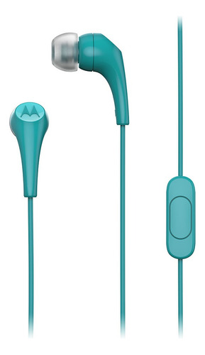 Audífonos Motorola Earbuds 2s Manos Libres Alámbricos Mic Color Verde