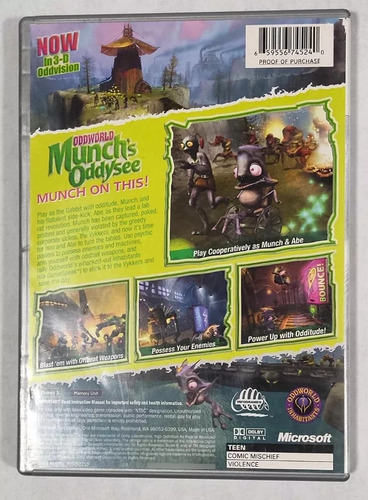 Oddworld: Munch's Oddysee Platinum Hits Xbox B Retromx (Usado)