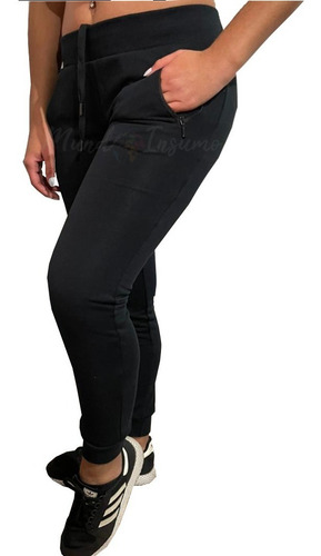 Imagen 2 de 4 de Buzo Jogger De Mujer Pitillo Sin Polar (varios Colores)