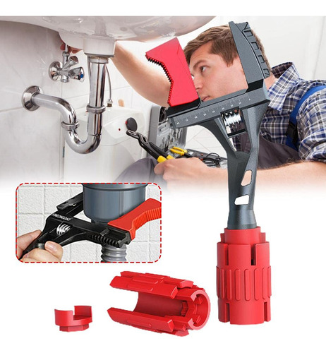 Llave Para Fregadero De Aleación De Aluminio Ajustable 24en1