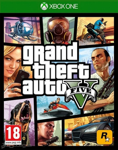 Grand Theft Auto V Gta 5 Xbox One Fisico Sellado Cuotas Ade