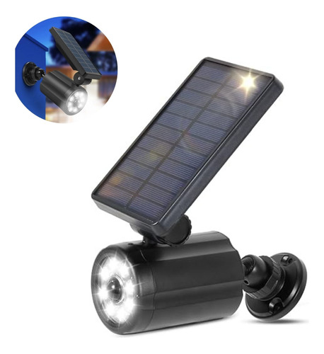 Camara Solar Falsa Vigilancia Exterior 360 Apariencia Real