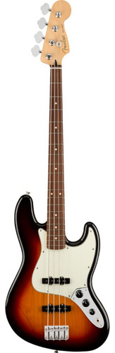 Bass Fender Player Jazz Bass 3 Color Sunburst Color Black Orientado a la mano derecha