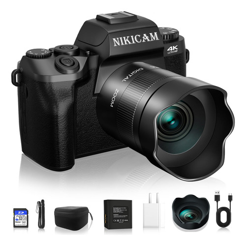 Camara Digital, Camaras 4k Para Fotografia, Camara Wifi De 6