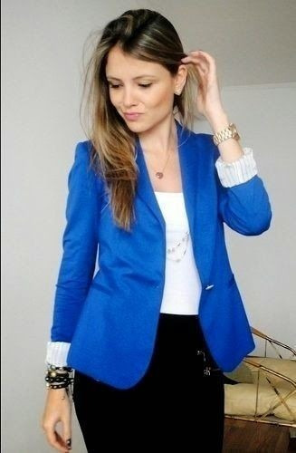 Blazer Saco Forrado Azul Francia Marca Zara Con Etiqueta | MercadoLibre