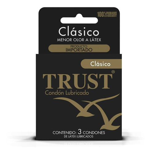 Condones De Látex Trust Clásico 3 Condones