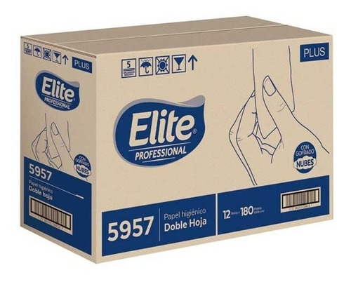 Papel Higiénico Elite® Bobina H/d 180 Mts. C/12 Rollos 9cms.