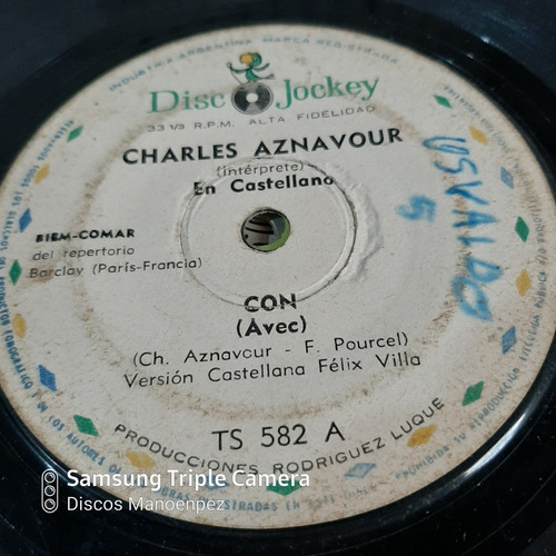 Simple Charles Aznavour En Castellano Disc Jockey Ww C15