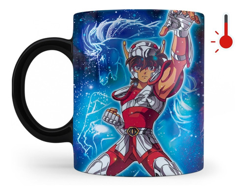 Taza Mágica Caballeros Del Zodiaco Seiya Pegaso