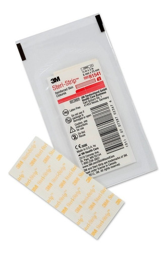 Imagen 1 de 2 de Sutura Steri Strip 6,3 Mm X 76 Mm Sobre X 3 Tiras 1541r