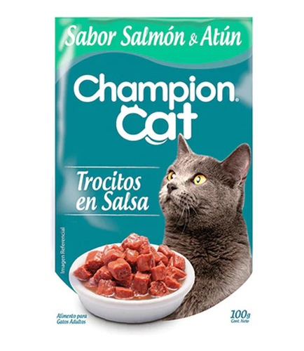 Sachet Champion Cat Trocitos Sardina-atun (24 Unidades)