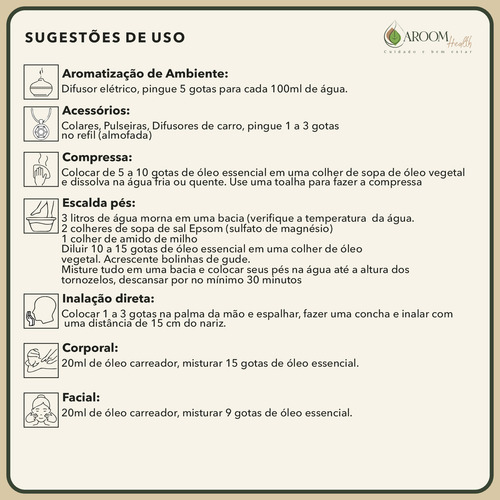 Óleo essencial puro de Verbena – 5 ml Aroom Health