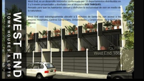 Imagen 2 de 9 de Loft De Dos Niveles A 5 Minutos Santa Fe En Renta