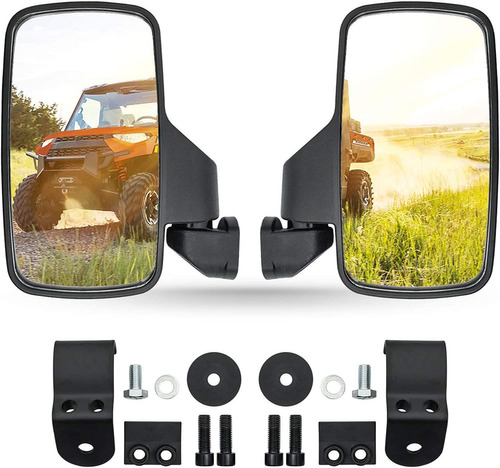 Utv - Espejo Retrovisor Con Visión Lateral Ajustable Para Po