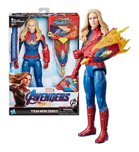 Figura Capitana Marvel Titan Hero Power Fx hasbro