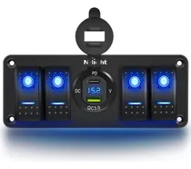 Comprar Panel De Interruptores Basculantes De 4 Vías Cargador ...
