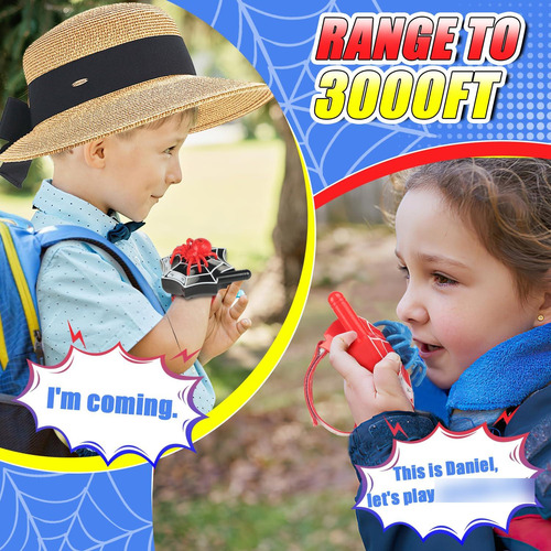 Walkie Talkies 2 Araña Radios Niños Regalo Navidad 74