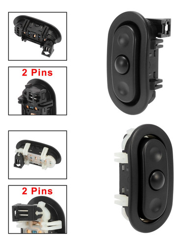 2 Botones Interruptor De Control Radio Para Dodge Jeep Más