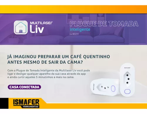 Tomada inteligente WiFi, Smart Plug Sem Fio Doméstica Multifuncional,  Controle Remoto de Eletrodomésticos Por Telefones Celulares, Interruptor