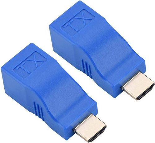 Adaptador Extensor Hdmi A Rj45 Tx / Rx Cat5 Cat6 30mts 1080p