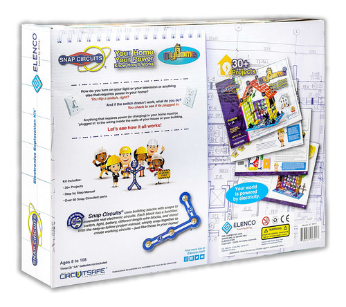 Kit De Construção Snap Circuits Elenco My Home Electronics 8