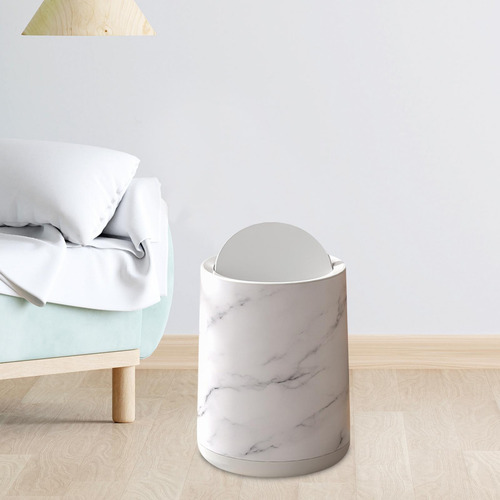 Papelera De Mármol Para Baño, Diseño Minimalista