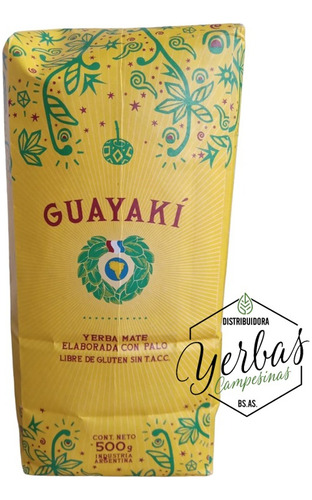 Yerba Organica Guayaki X 1/2 Kg Pack X 10 Unidades