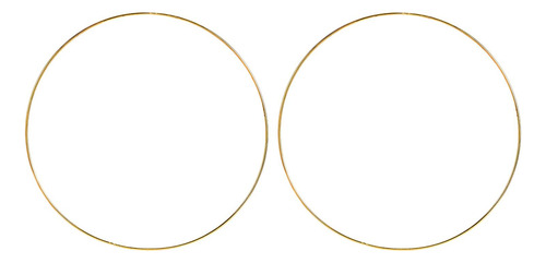 2 Anéis De Argola Artesanal, Argola De Arame, 4mmx45cm