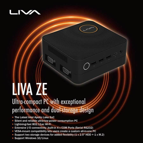 Computador Liva Ze Intel Ultratop Dc N3350 4gb Ssd Win10 Nfe