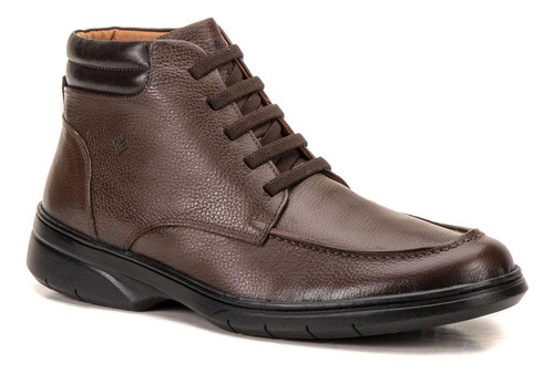 Sapato Social Masculino Couro Cano Alto Elástico Conforto