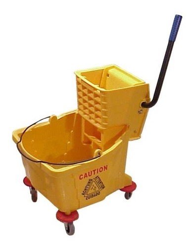 Cubeta Con Exprimidor Dust 36 Litros Amarilla