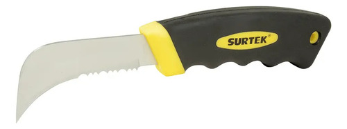 Cuchillo Curvo Surtek® Dentado P/ Linóleo Vinilo Cuero