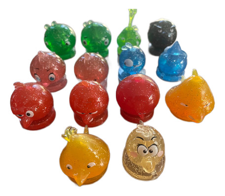 Figuras Traslúcidas Angry Birds Vuala 2024 Vuala 14 Pz (Usado)