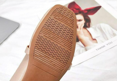 N Flats Zapatos De Tacón Bajo De Moda Retro Para Mujer