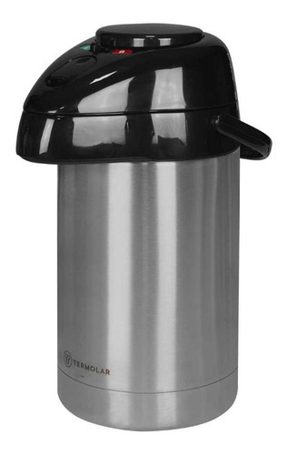 Garrafa Termica 100% Inox 2,5l Cor Prateado