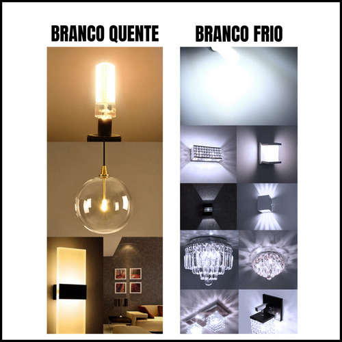 Kit Com 10 Lâmpada Led G9 Halopim 18w Bivolt Arandela/lustre