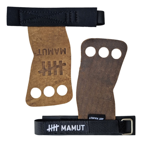 Munhequeira Crossfit Grip All Hand Mamut Musculação Academia Cor Preto Tamanho M