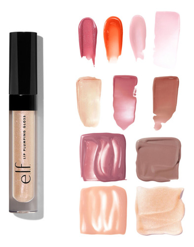 Lip Gloss E.l.f. Lip Plumping Glos Brillo Labial 2.7 Ml. Acabado Brillante Color Pink Sugar