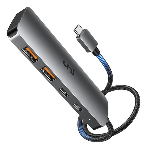 Hub Usb C De 10 Gbps, Divisor Uni Usb C Con 2 Puertos Usb C 