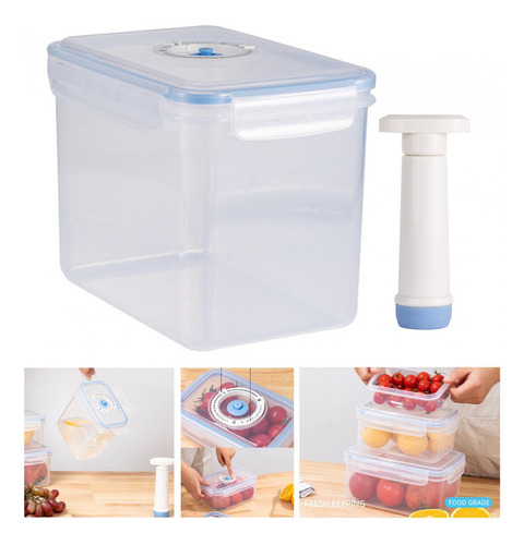 Contenedor De Vacío Frige Recipiente Sellado Al Vacío Para