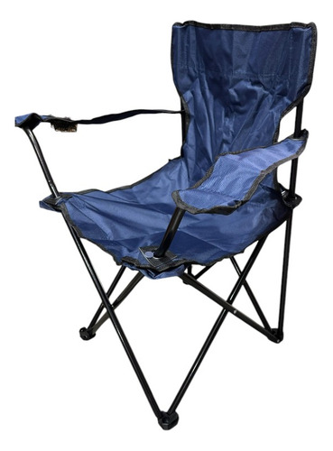 Silla Camping Crystal Rock Plegable Cr10213 Azul Petroleo