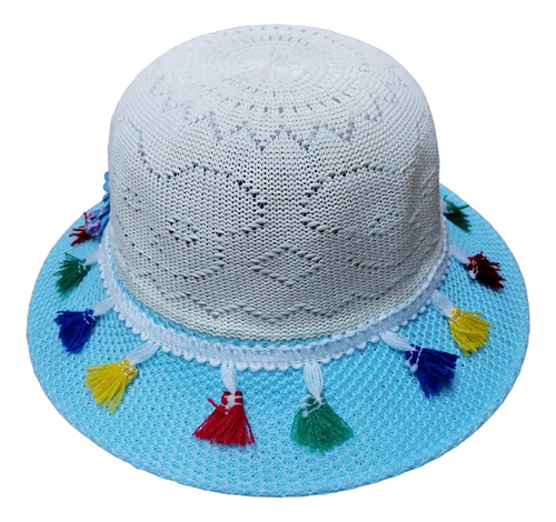 Sombrero Elegante Para Niñas Colores Con Lazo De Cinta