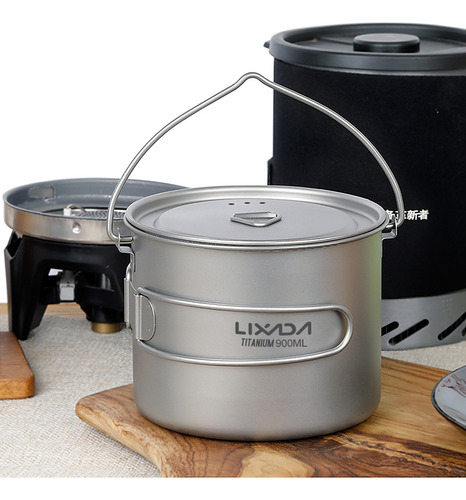 Bote De Titanio Ligero Lixada De 750 Ml/900 Ml/1100 Ml Con