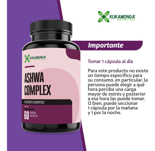 Fórmula Complex Tranquilidad, Serenidad 500 Mg - 60 Cápsulas Sin Sabor