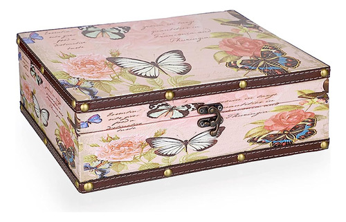 Elldoo Caja Del Cofre Del Tesoro De Mariposas, Caja Decorati
