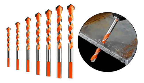 Juego De Brocas Escalonadas En Espiral + Juego De Brocas